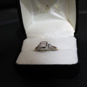 kay jewelers size 7 rose gold promise ring